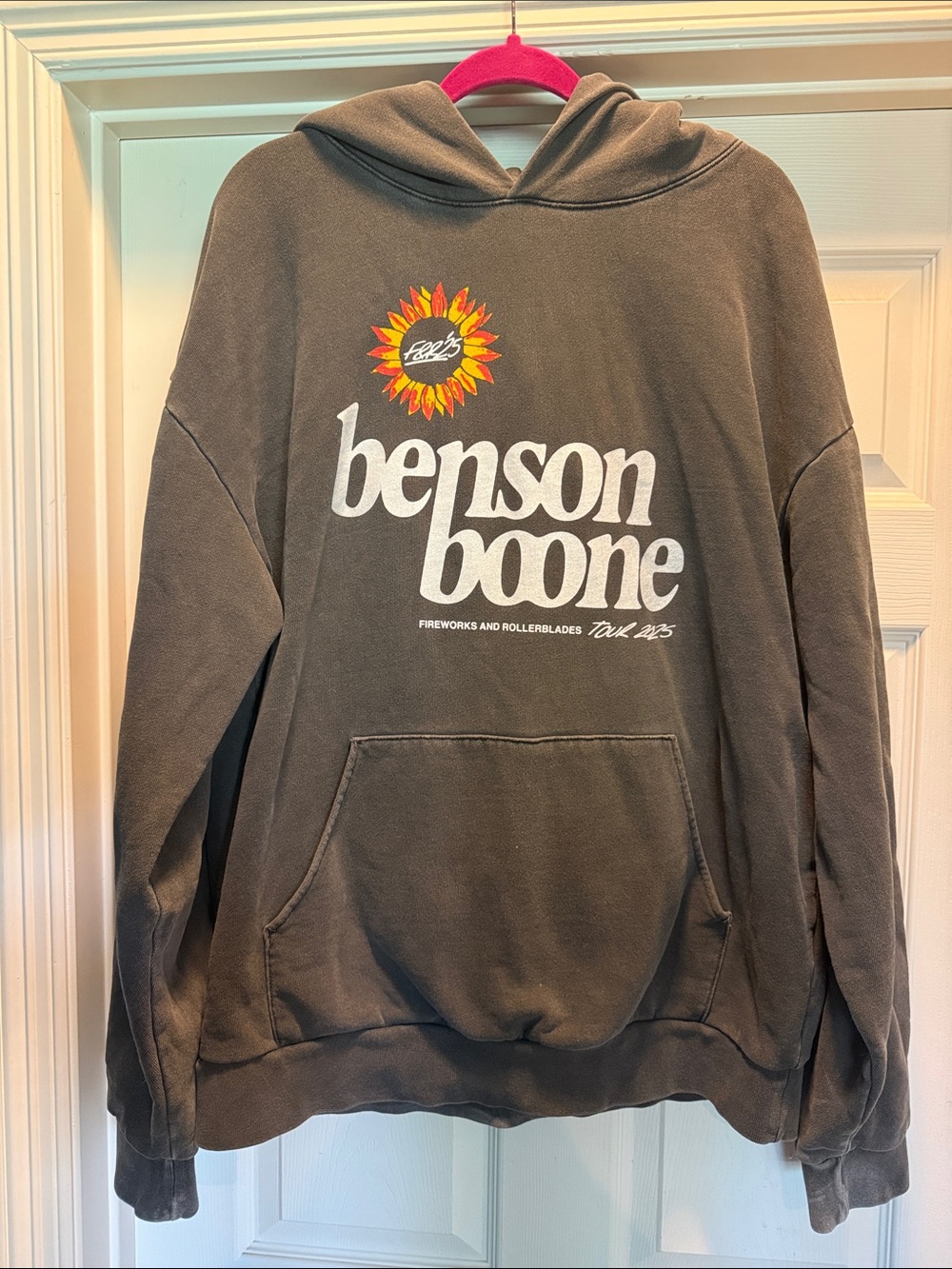 Benson Boone “Fireworks and Rollerblades” 2025 Tour Hoodie